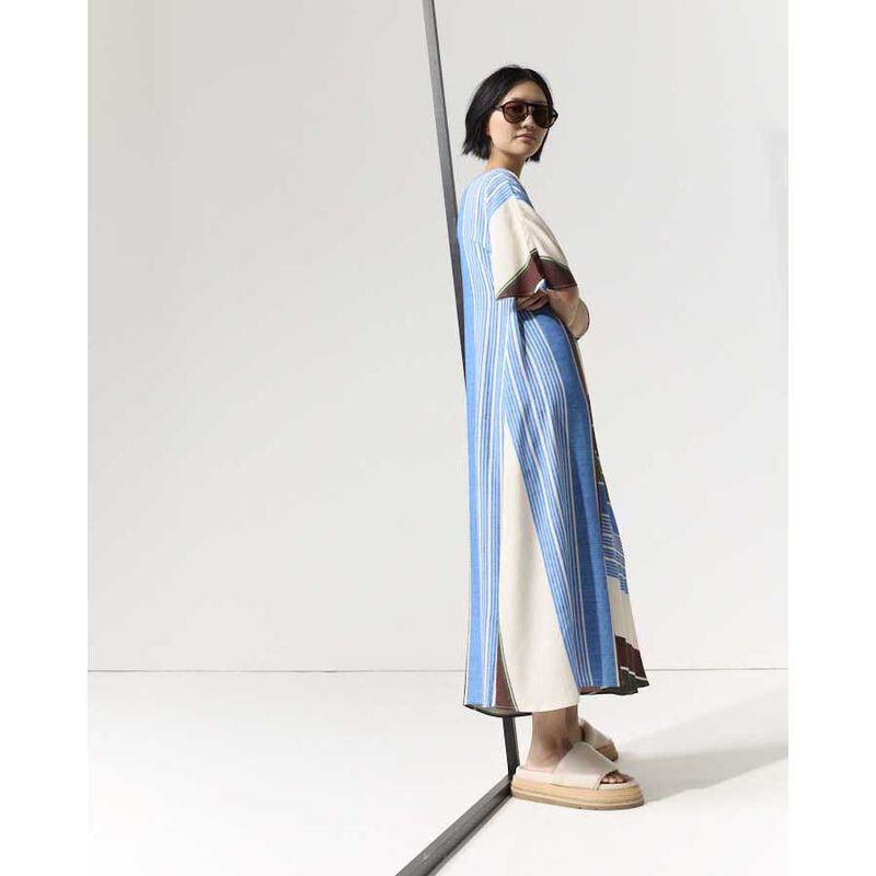 Marco Polo  Seascape Stripe Dress image number 1